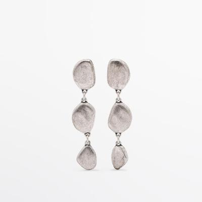 Long Leaf Shaped Earrings