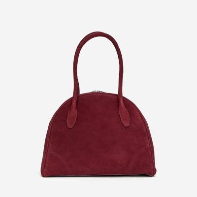 Suede Bowling Bag